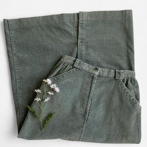 SOLDVintage sage green corduroy maxi skirtSOLD